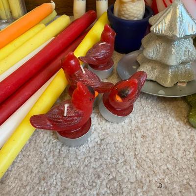 LOT 37B: Collection of Candlesticks & Candles - Williamsburg Stieff Pewter, Baldwin, Brass, Poole Pewter, Silver Plate & More