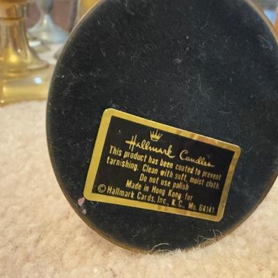 LOT 37B: Collection of Candlesticks & Candles - Williamsburg Stieff Pewter, Baldwin, Brass, Poole Pewter, Silver Plate & More