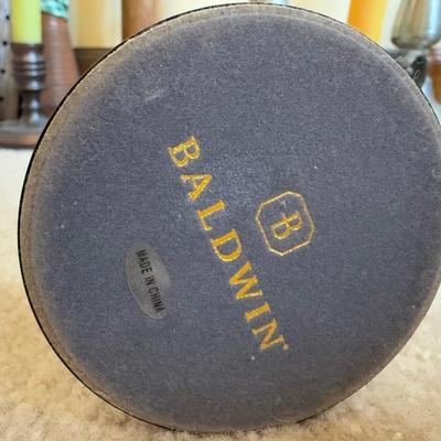 LOT 37B: Collection of Candlesticks & Candles - Williamsburg Stieff Pewter, Baldwin, Brass, Poole Pewter, Silver Plate & More