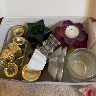 LOT 37B: Collection of Candlesticks & Candles - Williamsburg Stieff Pewter, Baldwin, Brass, Poole Pewter, Silver Plate & More