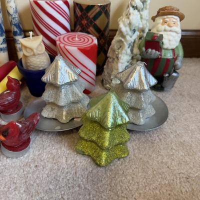 LOT 37B: Collection of Candlesticks & Candles - Williamsburg Stieff Pewter, Baldwin, Brass, Poole Pewter, Silver Plate & More