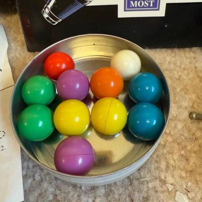 LOT 39B: Club Juggling Kit, Throwing Knife w/ Sheath, Yo-Yos, Diablo Spinner & More