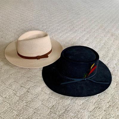 LOT 44 M: Furtalk Panama Hat Size Large & Stetson Bolero Size 50/7