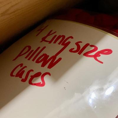 LOT 45 Z: Closet Clear Out! Bedsheets, Towels, Pillows, & More