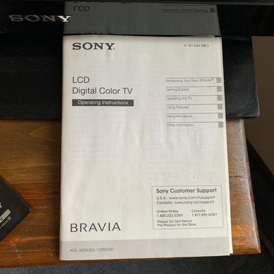 LOT 47 Z: Sony Bravia LCD TV Model #KDL-32BX300