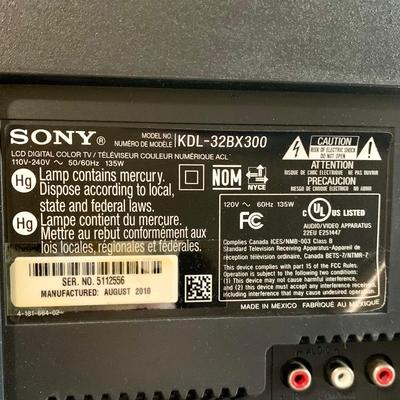 LOT 47 Z: Sony Bravia LCD TV Model #KDL-32BX300