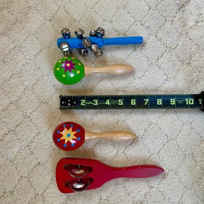 LOT 51 M: Kids Musical Instrument Collection: Hohner Melodica, Tambourine, Maracas, & More