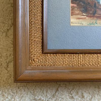 LOT 53 M: Framed & Signed Watercolor Paintings by Bette Elking & V. H. Pollock