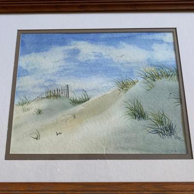 LOT 53 M: Framed & Signed Watercolor Paintings by Bette Elking & V. H. Pollock