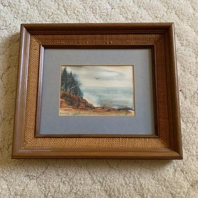 LOT 53 M: Framed & Signed Watercolor Paintings by Bette Elking & V. H. Pollock