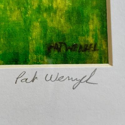 LOT 54 M: Signed Print "The Antique Wagon" by Pat Wenzel July 2012