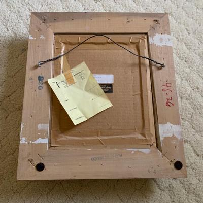 LOT 56 M: Framed & Signed Etching "Pinning The Hat" by Pierre Auguste Renoir