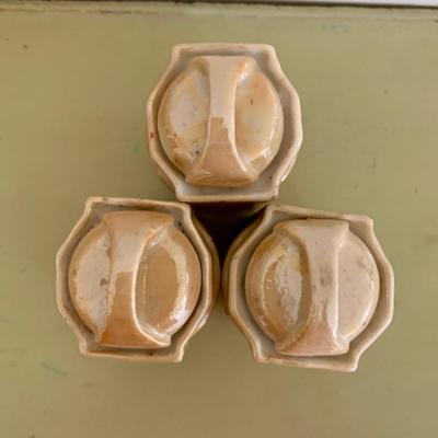 LOT 58 M: Vintage Miniature Japanese Made Lusterware Collection: Tea set & Kitchen Canister Set