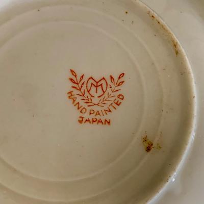 LOT 58 M: Vintage Miniature Japanese Made Lusterware Collection: Tea set & Kitchen Canister Set