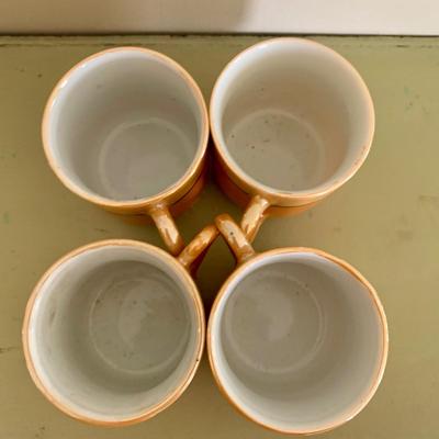 LOT 58 M: Vintage Miniature Japanese Made Lusterware Collection: Tea set & Kitchen Canister Set