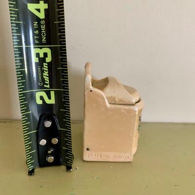 LOT 58 M: Vintage Miniature Japanese Made Lusterware Collection: Tea set & Kitchen Canister Set