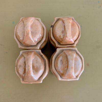 LOT 58 M: Vintage Miniature Japanese Made Lusterware Collection: Tea set & Kitchen Canister Set