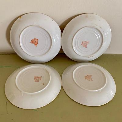 LOT 58 M: Vintage Miniature Japanese Made Lusterware Collection: Tea set & Kitchen Canister Set