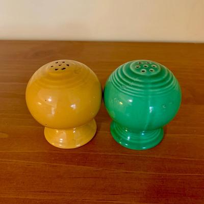 LOT 60 K: Fiestaware Collection: Plates, Salt & Pepper Shakers, Cups, & More