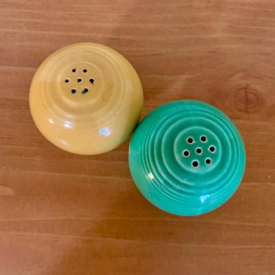 LOT 60 K: Fiestaware Collection: Plates, Salt & Pepper Shakers, Cups, & More