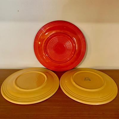 LOT 60 K: Fiestaware Collection: Plates, Salt & Pepper Shakers, Cups, & More