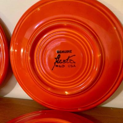 LOT 60 K: Fiestaware Collection: Plates, Salt & Pepper Shakers, Cups, & More