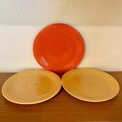LOT 60 K: Fiestaware Collection: Plates, Salt & Pepper Shakers, Cups, & More