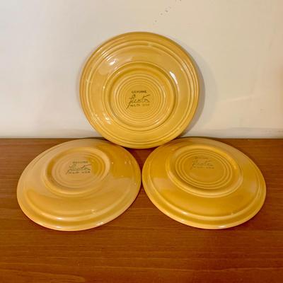 LOT 60 K: Fiestaware Collection: Plates, Salt & Pepper Shakers, Cups, & More