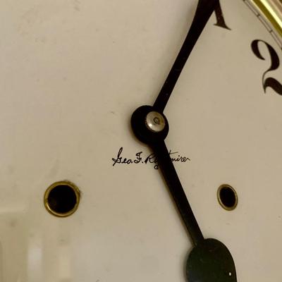 LOT 61 M: Signed Regulator Wall Clock by Geo. F. Rightmire