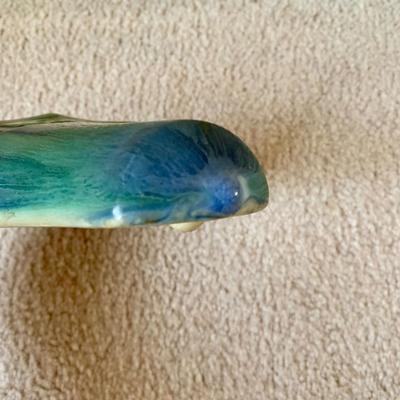 LOT 63 K: Roseville 1932 Green Wall Pocket & Unmarked Roseville Imperial Vase