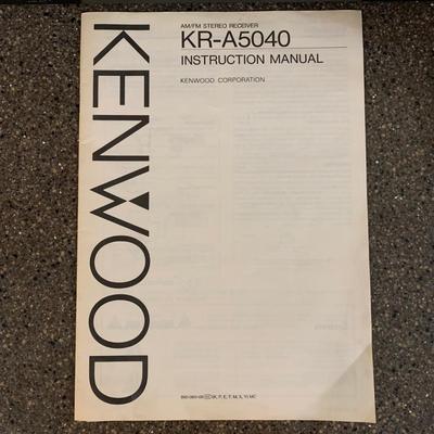 LOT 69 L: Kenwood AM/FM Stereo Receiver Model #KR-A5040