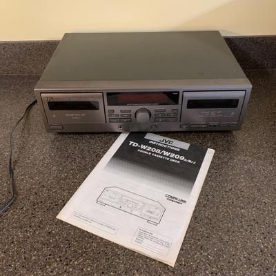 LOT 72 L: JVC Double Cassette Deck Model #TD-W209