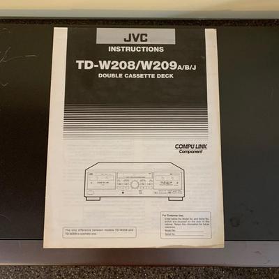 LOT 72 L: JVC Double Cassette Deck Model #TD-W209