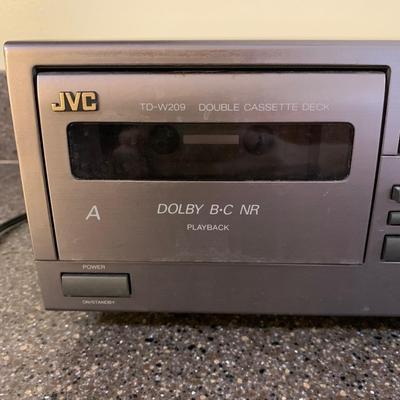LOT 72 L: JVC Double Cassette Deck Model #TD-W209