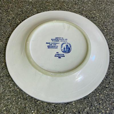 LOT 74 K: Blue & White Pottery Collection: Foo Dog & Blossoms Chinese Ginger Jar, Louisville Stoneware Smithsonian Institute...