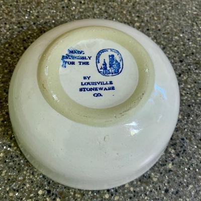 LOT 74 K: Blue & White Pottery Collection: Foo Dog & Blossoms Chinese Ginger Jar, Louisville Stoneware Smithsonian Institute...