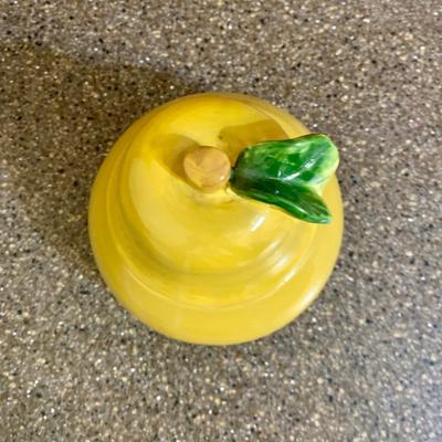 LOT 75 K: Goldendawn Johnson Bros. English Pale Yellow China Set & Ceramic Fruit Kitchenware