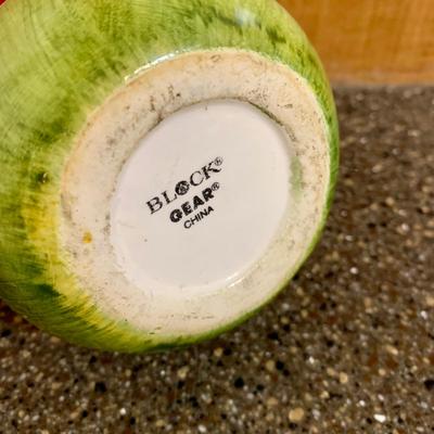 LOT 75 K: Goldendawn Johnson Bros. English Pale Yellow China Set & Ceramic Fruit Kitchenware