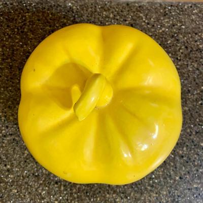 LOT 75 K: Goldendawn Johnson Bros. English Pale Yellow China Set & Ceramic Fruit Kitchenware