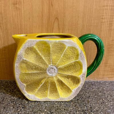 LOT 75 K: Goldendawn Johnson Bros. English Pale Yellow China Set & Ceramic Fruit Kitchenware