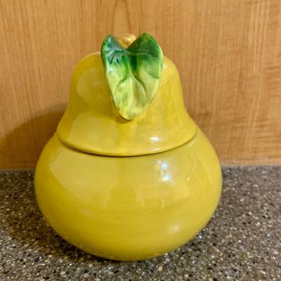 LOT 75 K: Goldendawn Johnson Bros. English Pale Yellow China Set & Ceramic Fruit Kitchenware