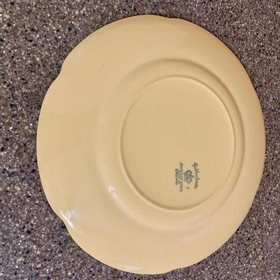 LOT 75 K: Goldendawn Johnson Bros. English Pale Yellow China Set & Ceramic Fruit Kitchenware