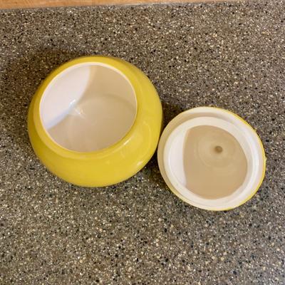 LOT 75 K: Goldendawn Johnson Bros. English Pale Yellow China Set & Ceramic Fruit Kitchenware