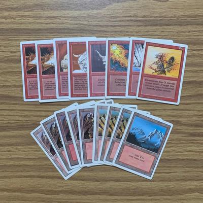 LOT 78 C: Magic The Gathering: 1993 - 2002 Red Card Collection