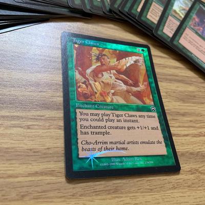 LOT 80 C: Magic The Gathering: 1993 - 2002 Green Card Collection