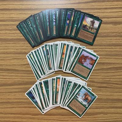 LOT 80 C: Magic The Gathering: 1993 - 2002 Green Card Collection