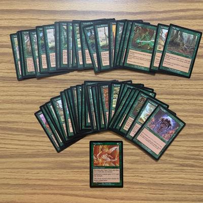 LOT 80 C: Magic The Gathering: 1993 - 2002 Green Card Collection