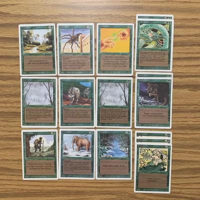 LOT 80 C: Magic The Gathering: 1993 - 2002 Green Card Collection