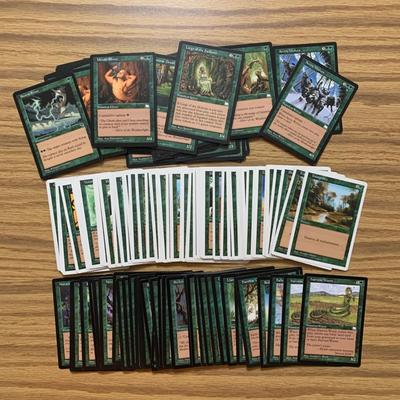 LOT 80 C: Magic The Gathering: 1993 - 2002 Green Card Collection