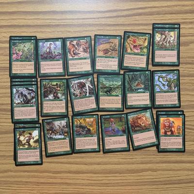 LOT 80 C: Magic The Gathering: 1993 - 2002 Green Card Collection